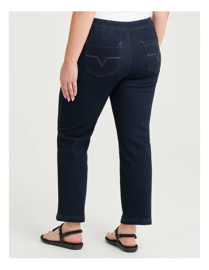 Petite Best Friend Straight Leg Jean in Blue image 2