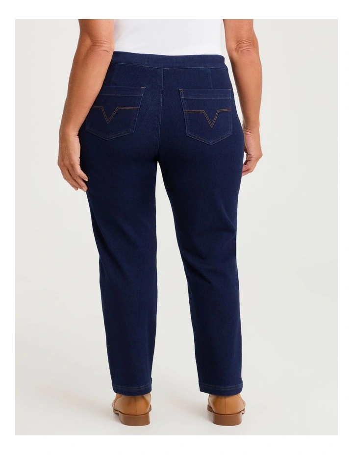 Petite Best Friend Straight Leg Jean in Blue image 2