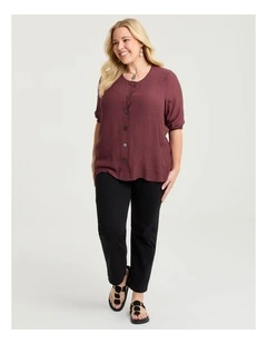 Petite Best Friend Straight Leg Jean in Black