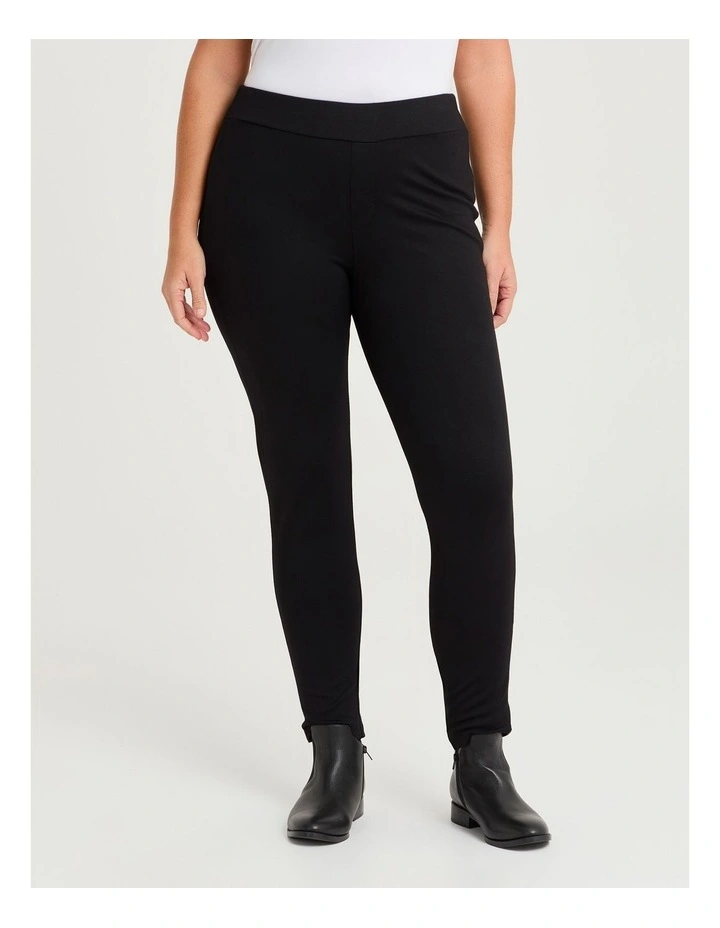 Tall Ponte Cleo Slim Leg Pant in Black image 1