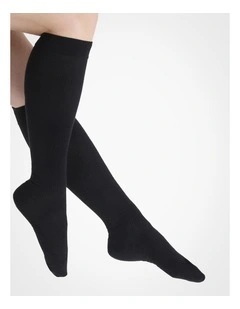 Compression Travel Socks in Black