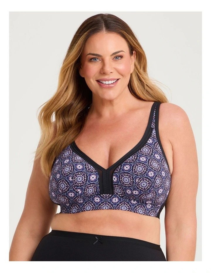 Wirefree Cooling Lounge Bra Tile Print image 1