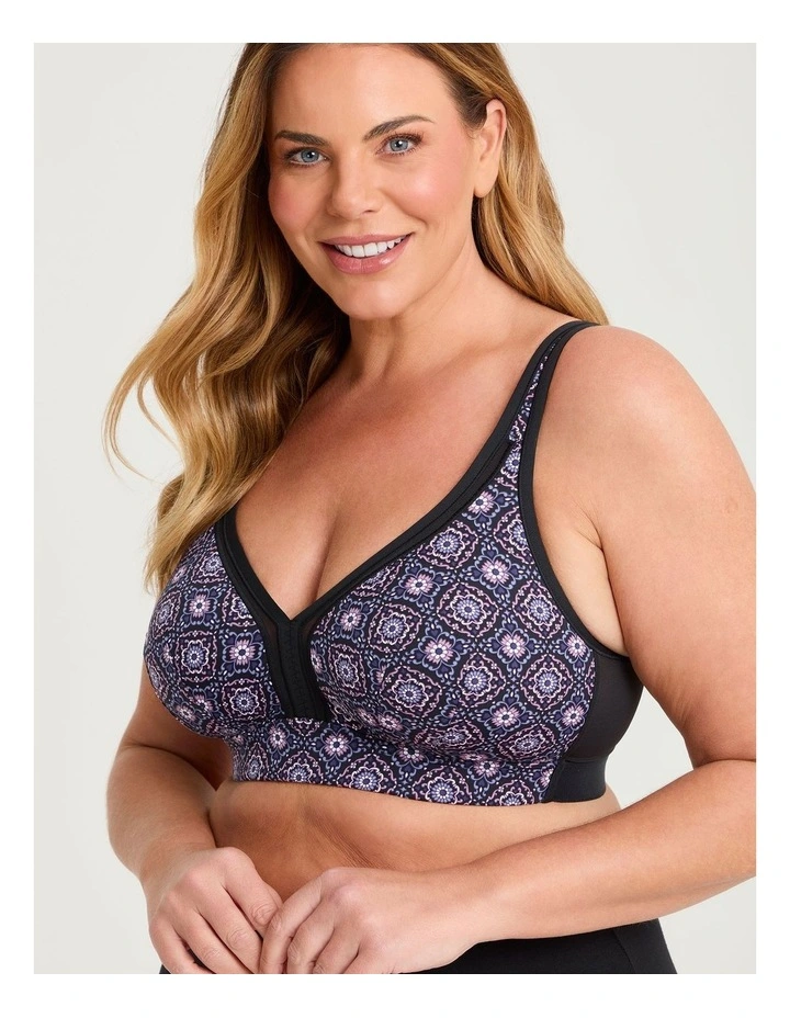 Wirefree Cooling Lounge Bra Tile Print image 3