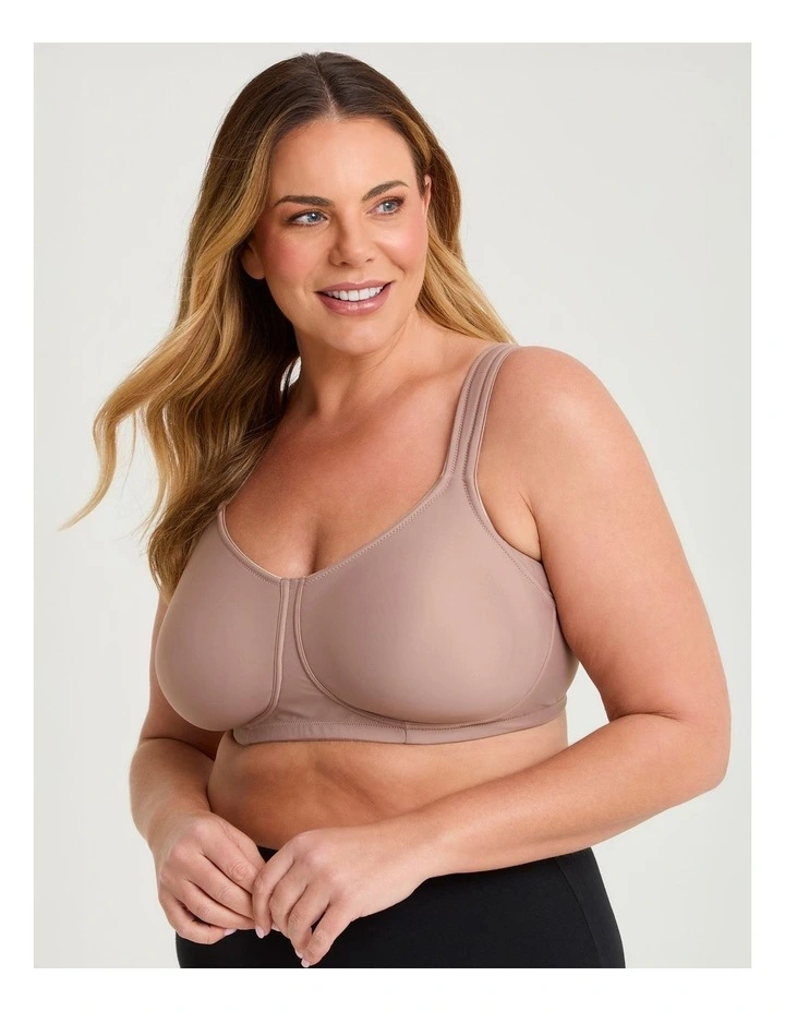 Wirefree Side Smoothing T-shirt Bra Mocha image 3