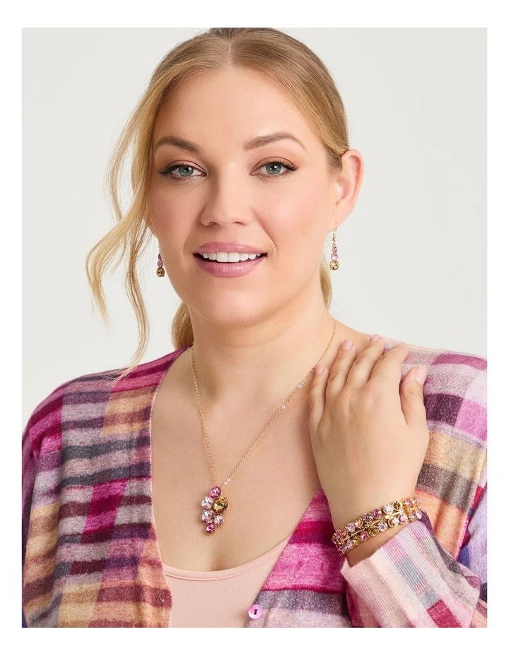 Pretty Jewel Short Necklace in Champagne/Multi image 2