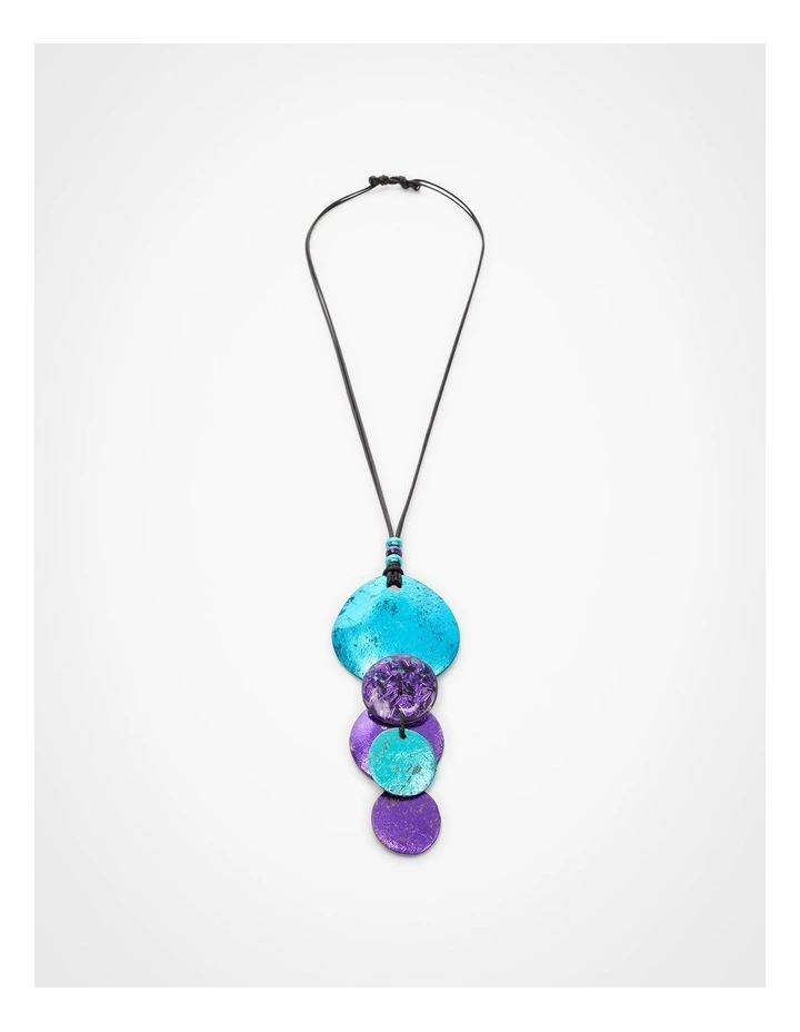 Metallic Foil Necklace Multi image 1