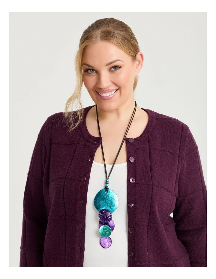 Metallic Foil Necklace Multi image 2