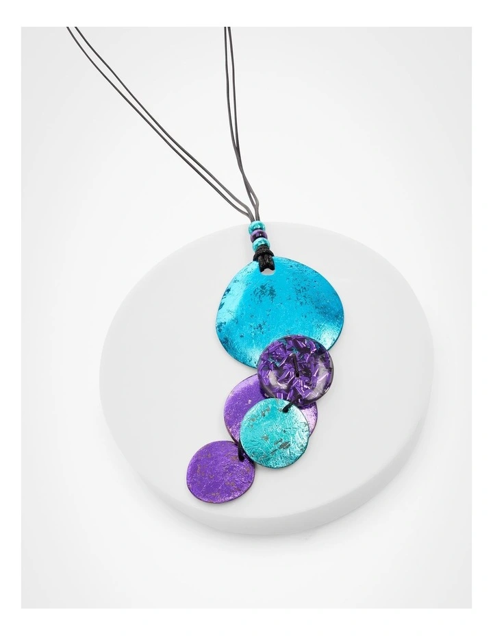 Metallic Foil Necklace Multi image 4
