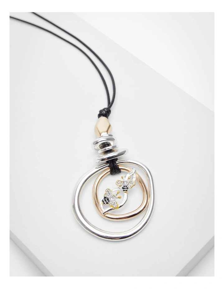 Pretty Bee Long Necklace Multi image 3