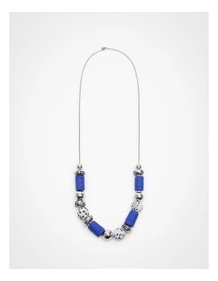 Polymer Clay Necklace Blue