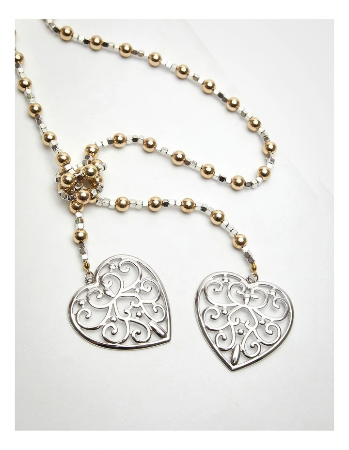 Crystal Heart Lariat Multi image 3