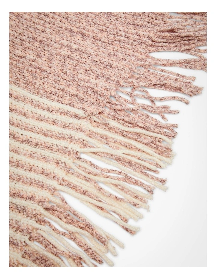 Chenille Poncho Blush image 5