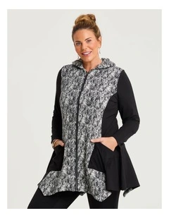 Spliced Jacket Black/white