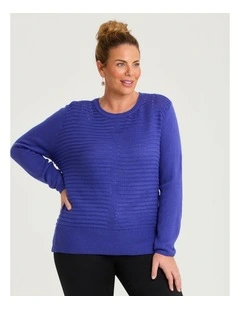 Rib Detail Jumper Cobalt