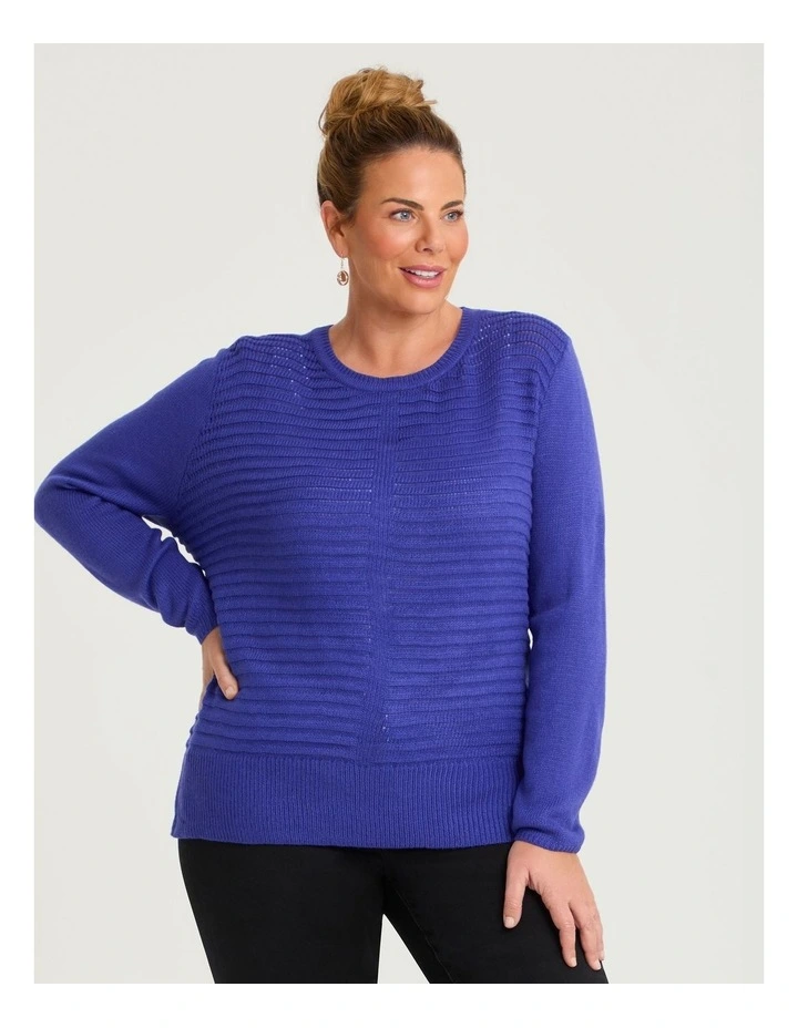 Rib Detail Jumper Cobalt image 1