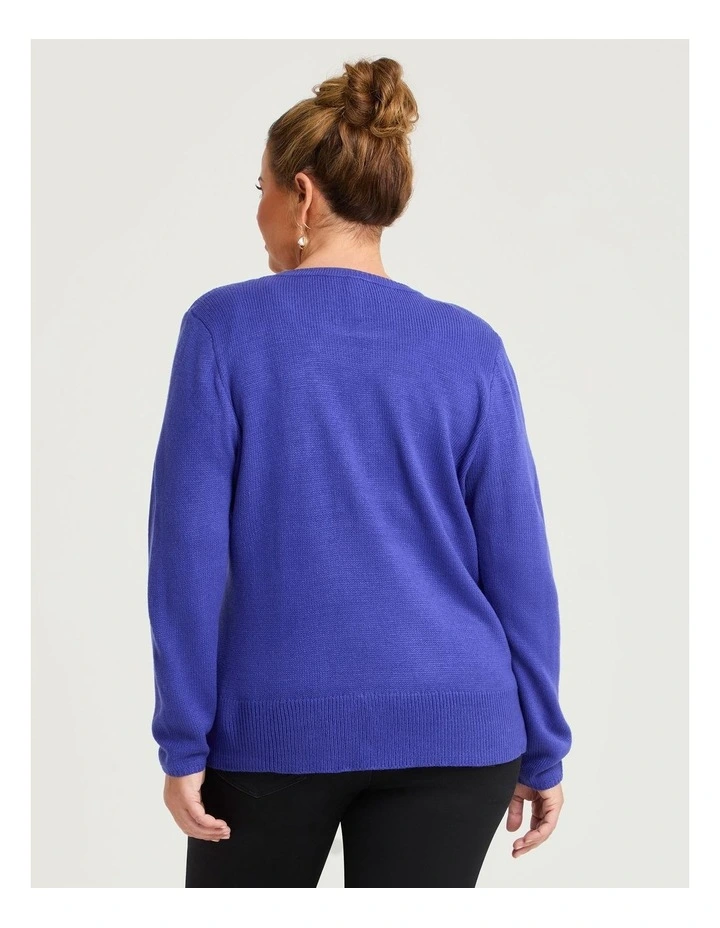 Rib Detail Jumper Cobalt image 2