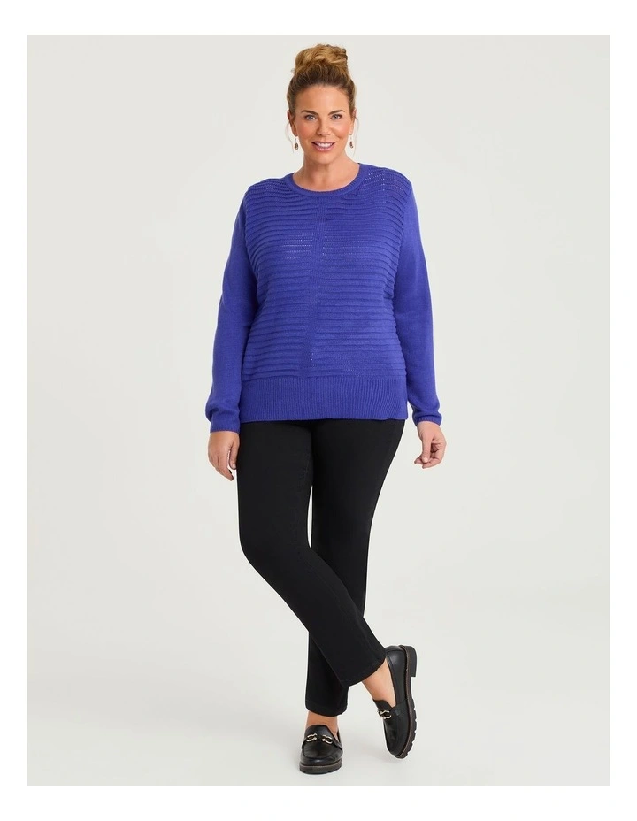 Rib Detail Jumper Cobalt image 3
