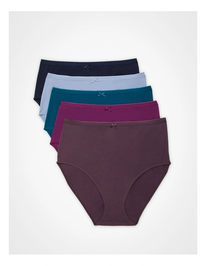 5 Pack Cotton Multi Colour Briefs Multi image 1
