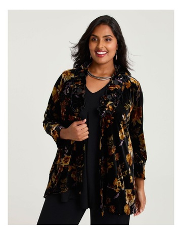 Black Floral Print colour