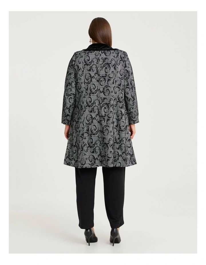 Check Me Out Swing Coat in Check image 2