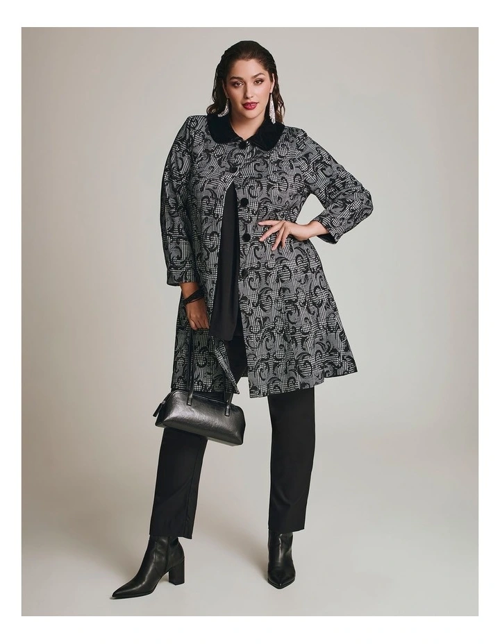 Check Me Out Swing Coat in Check image 5