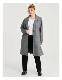 Check Longline Jacket Check