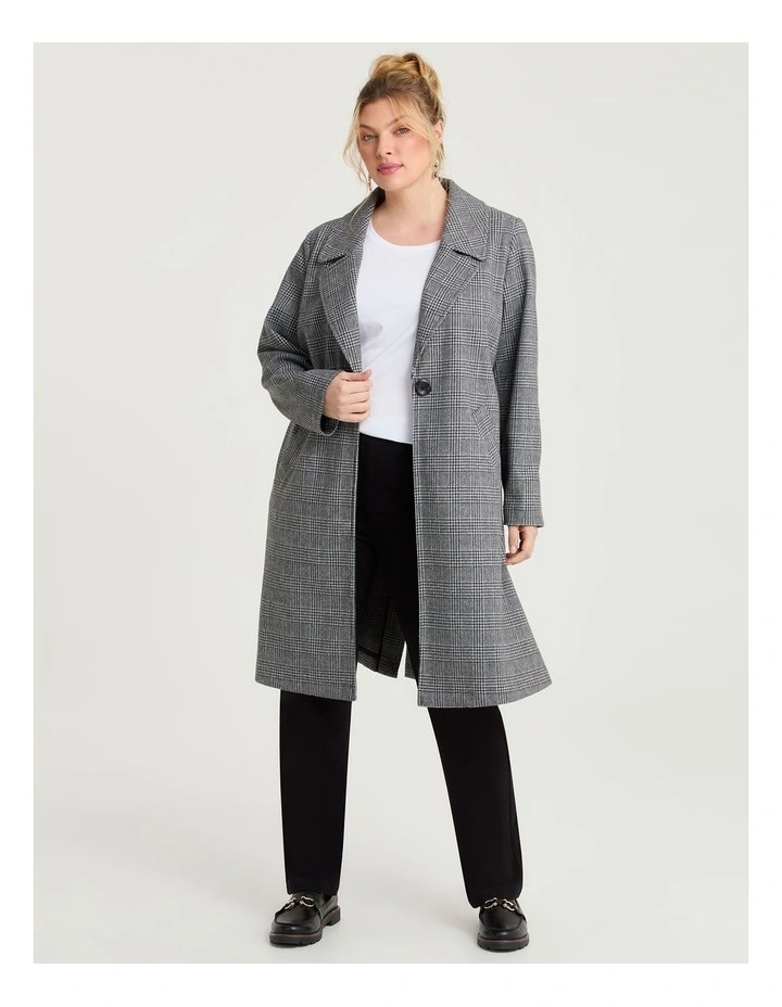 Check Longline Jacket Check image 1