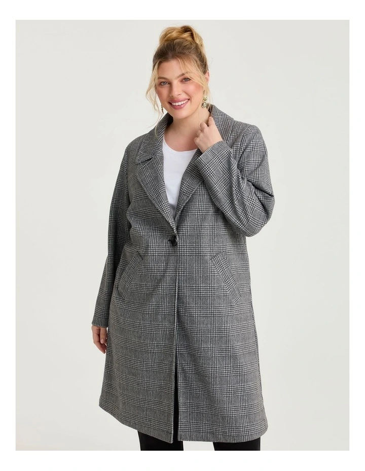Check Longline Jacket Check image 3