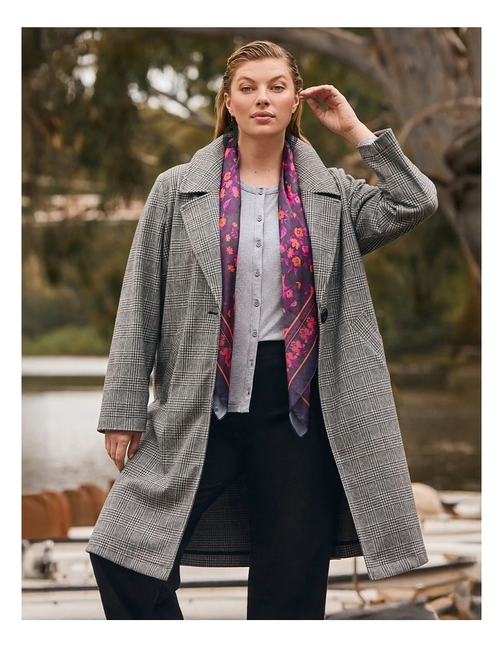 Check Longline Jacket Check image 4