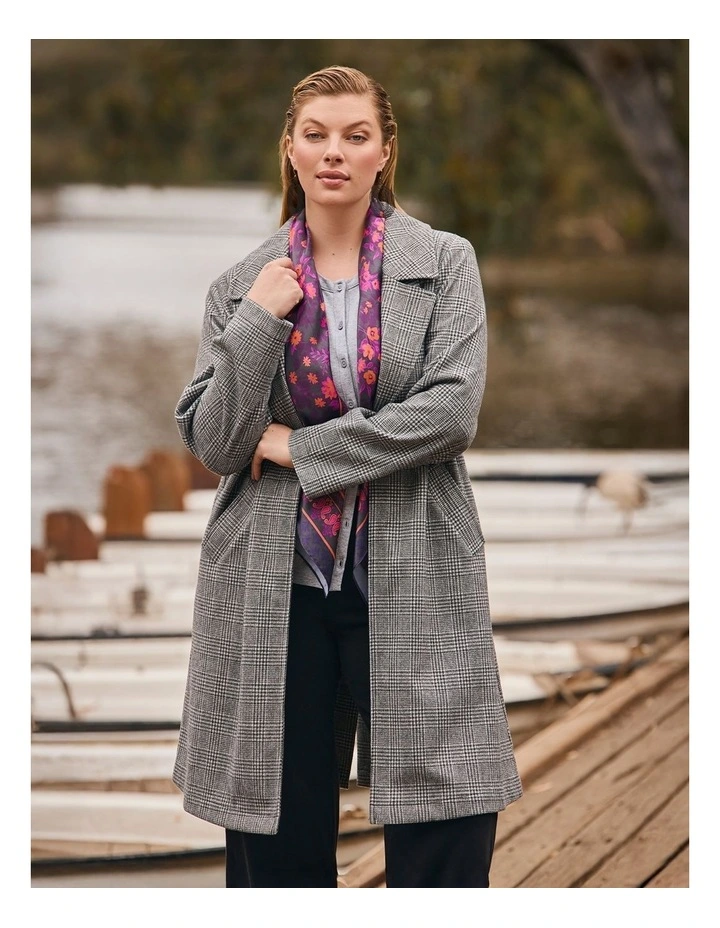 Check Longline Jacket Check image 5