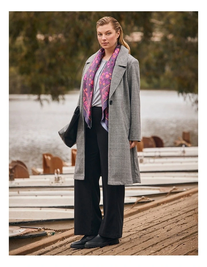 Check Longline Jacket Check image 6