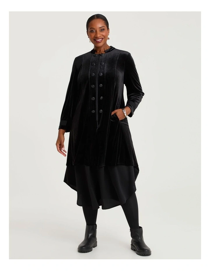 Natural Sadie Spliced Dress Black image 4