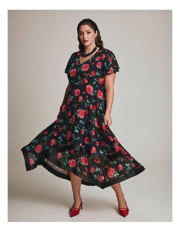 Rose Amazonia Event Maxi Dress Floral image 3