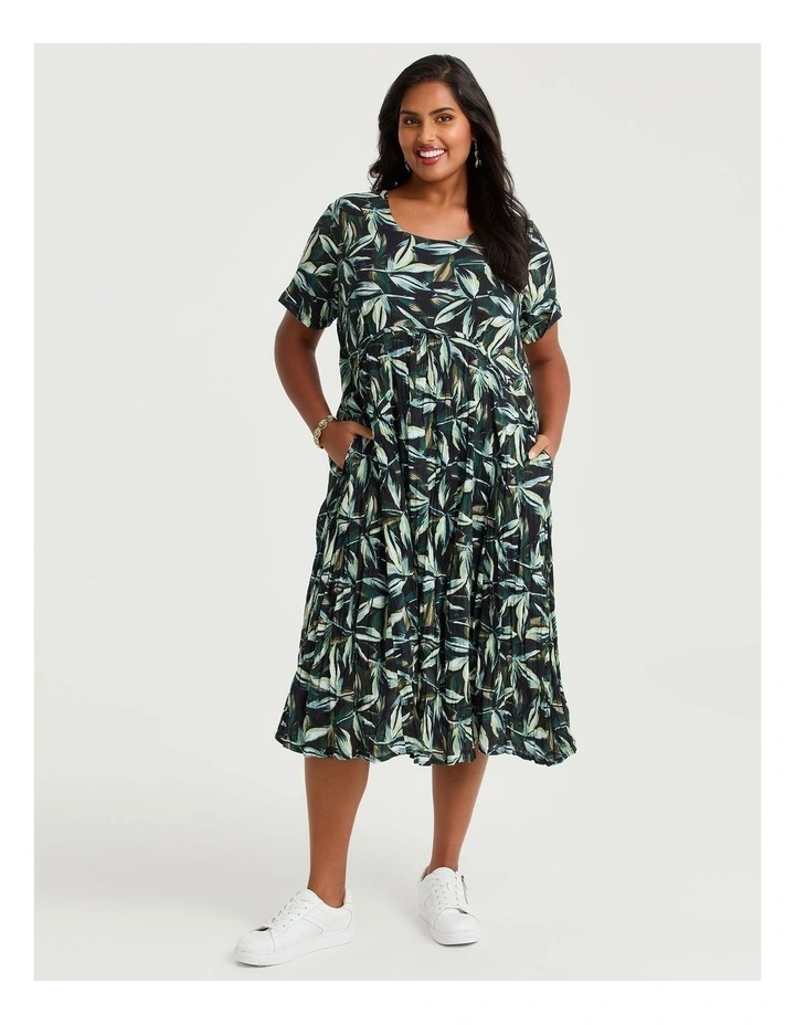 Cotton Gauze Favourite Dress Leaf Print image 1