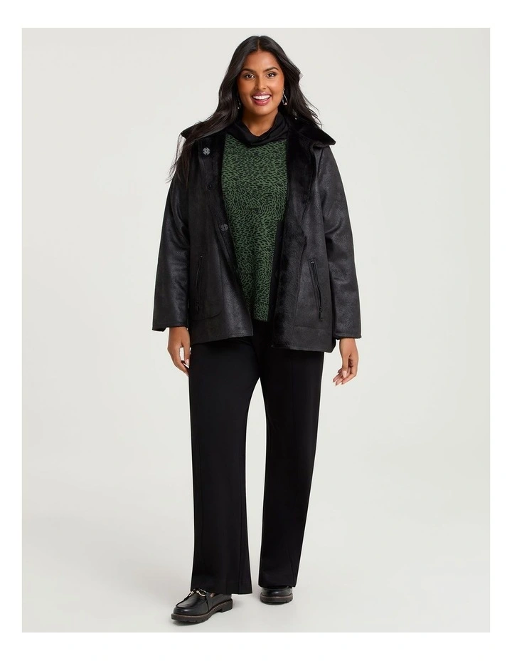 Reversible Faux Fur Shearling Jacket image 4