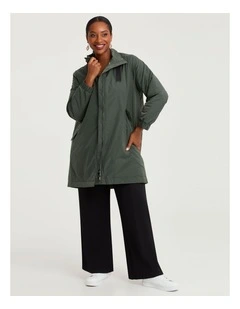 Reversible Ivy Shower Resist Jacket in Ivy Green/Black