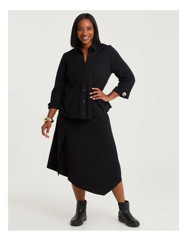 Swing Bamboo Ponte Jacket in Black image 5