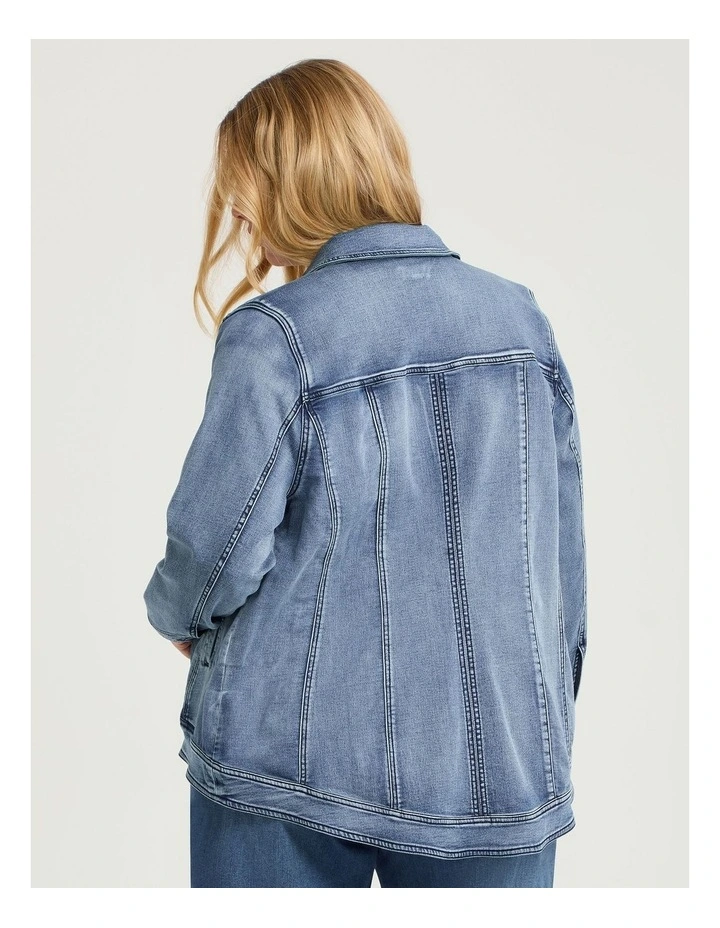 The Signature Denim Jacket Eden Blue Denim image 2