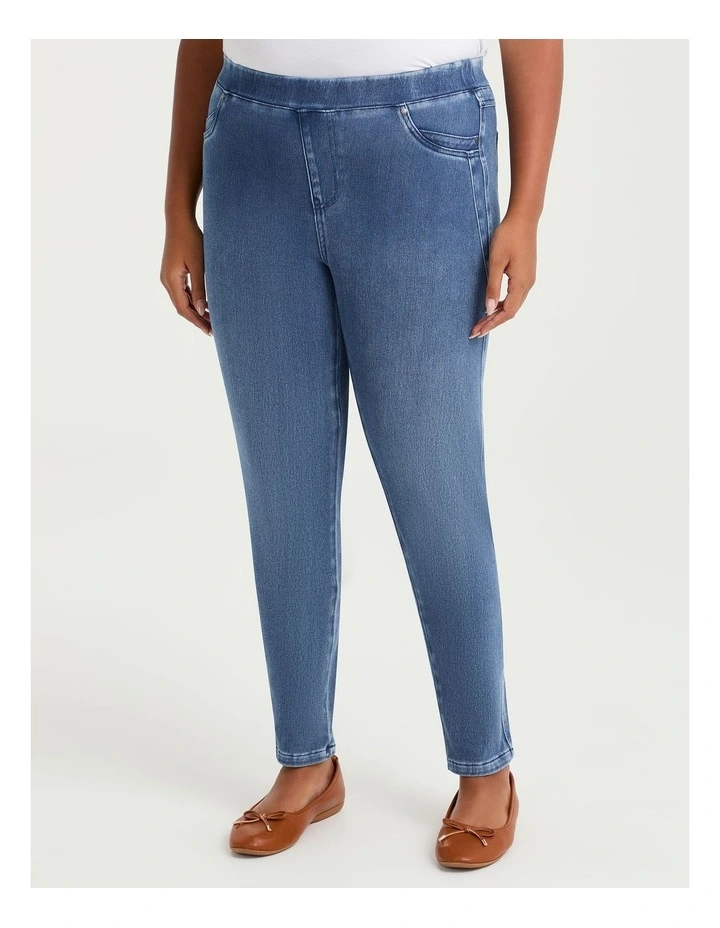 The Best Friend Jegging Mid Blue image 1