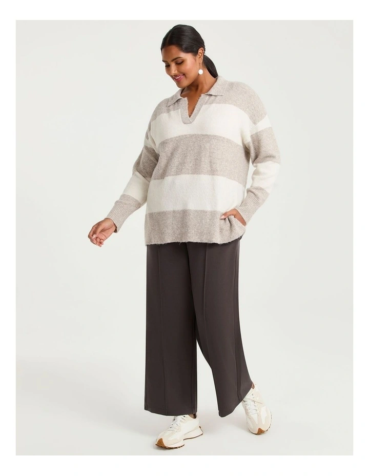 Stripe Polo Jumper Stripe image 3