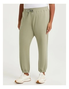 Luxe Touch Seam Detail Jogger in Eucalyptus
