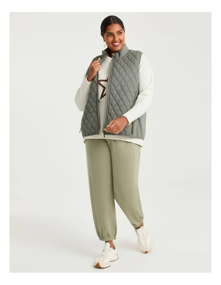 Luxe Touch Seam Detail Jogger in Eucalyptus image 4
