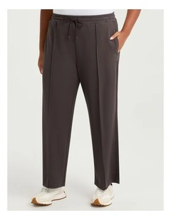 Luxe Touch Tape Wide Leg Trackpant in Espresso