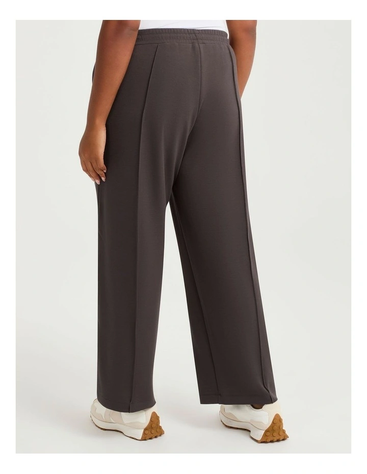 Luxe Touch Tape Wide Leg Trackpant in Espresso image 2