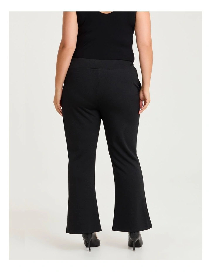 Kara Jacquard Bootleg Pant Black image 2