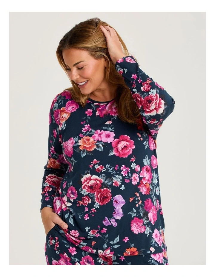 Bamboo Botanica Pyjama Top Print image 1