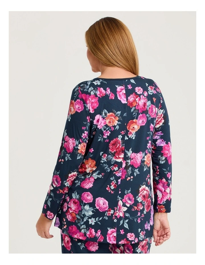 Bamboo Botanica Pyjama Top Print image 2