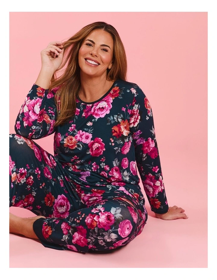 Bamboo Botanica Pyjama Top Print image 5