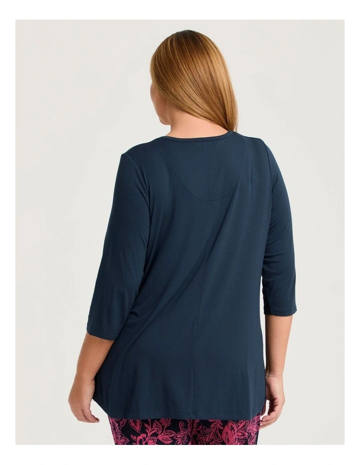 Bamboo Twilight Pyjama Top Carbon Blue image 2