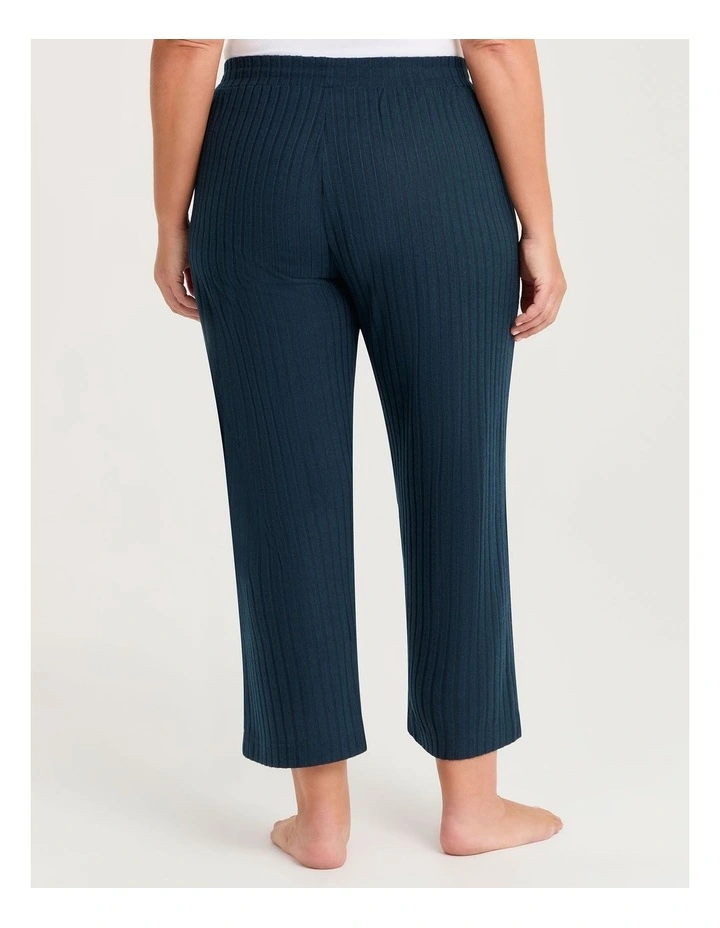 Cosy Rib Lounge Pant in Blue Shadow image 2
